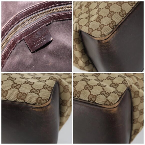 GUCCI GG Canvas Tote Bag Beige Auth - Picture 13 of 16